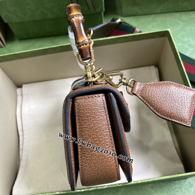 gucci專櫃新款手袋 古馳Bamboo 1947系列竹節迷你手袋 jcp1572